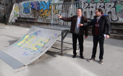 Installation d’un cinquième module au skate parc à l’Espace Marc Astier