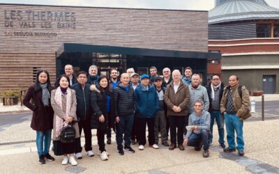 L’ambassadeur du Laos en visite aux thermes de Vals-les-Bains.