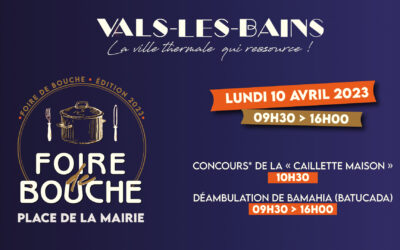 Foire de Bouche – Lundi 10 avril sur la place de la mairie !