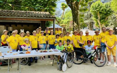 Passage de l’Ardéchoise 2023 dans le parc municipal