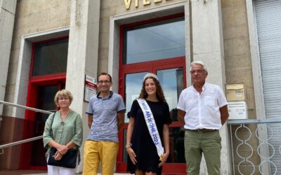 Zoé Martin, Miss Ardèche, reçue en mairie