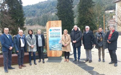 Visite de la conseillère régionale en charge du thermalisme, Florence Duvand.