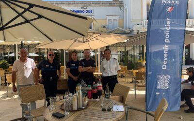 Succès pour l’opération « Un rafraichissement avec un policier » !