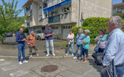 Les élus à la rencontre des habitants du quartier Plein Soleil et Garneyres.