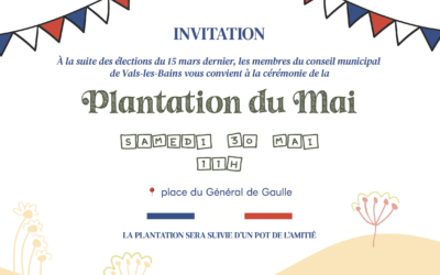 Plantation du Mai – samedi 30 mai à 11h